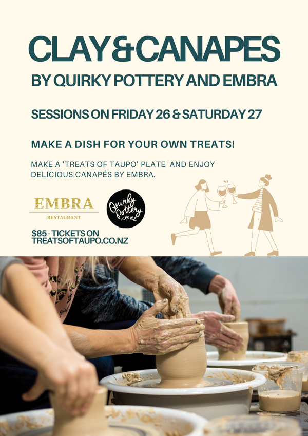 Clay & Canapés by Quirky Pottery and Embra