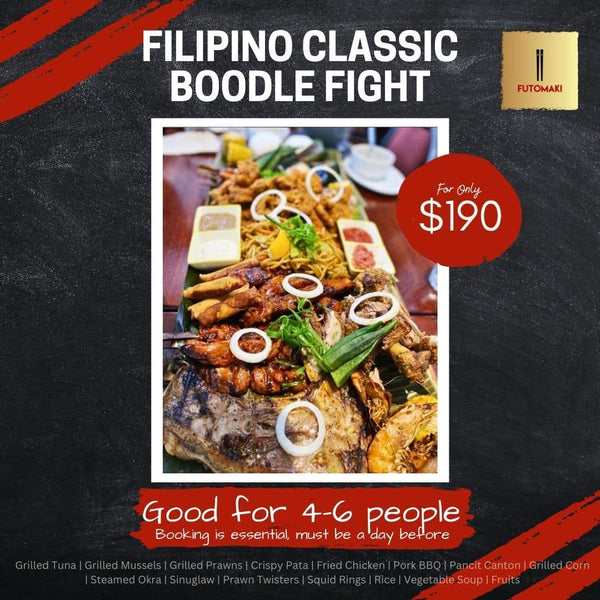 Filipino Boodle Fight available at Futomaki Port!
