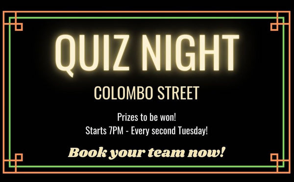 Quiz Night at Columbo every Tuesday!